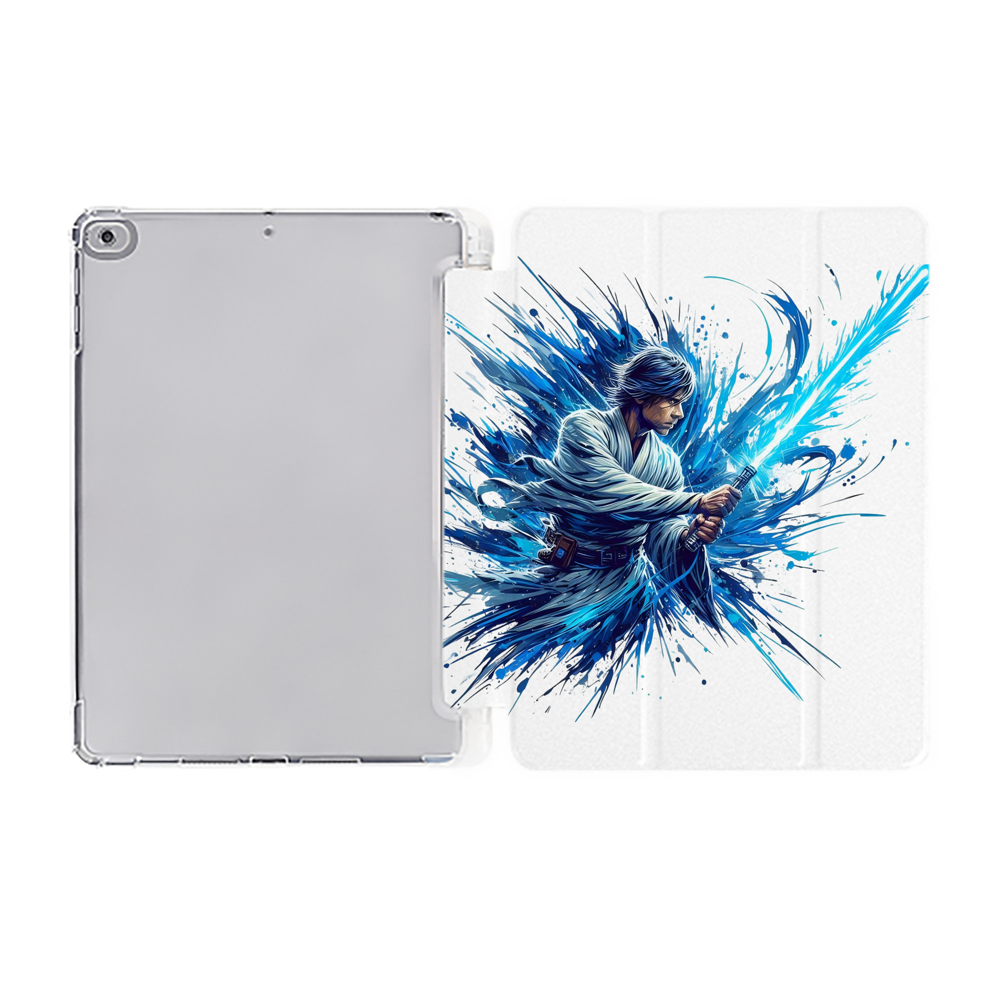 （画像用） スター・ウォーズ Star Wars IPad ケース ペン収納付き 三つ折りスタンド PUレザー×シリコン 対応機種9.5/10.5/10.9インチ